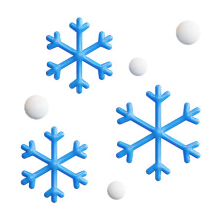 Flocos de neve  3D Icon