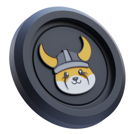 Criptomoneda FLOKI  3D Icon