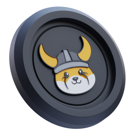 FLOKI Kryptowährung  3D Icon