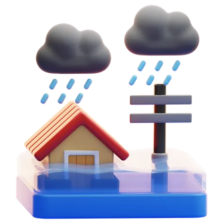 FLOOD  3D Icon