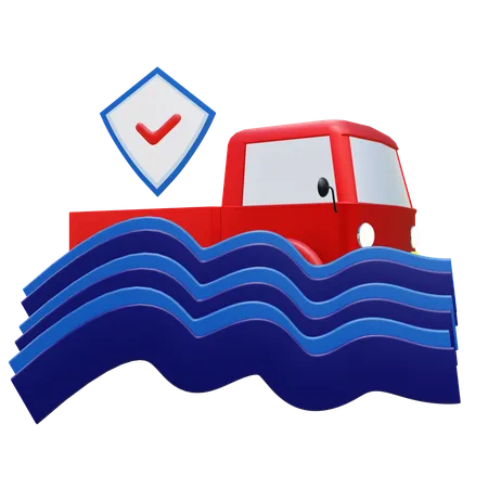 Flood insurance  3D Icon