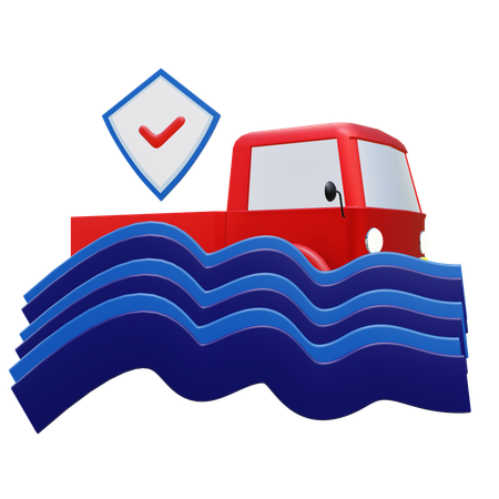 Flood insurance  3D Icon