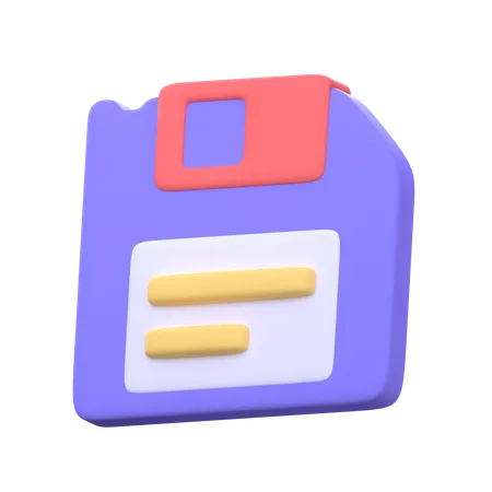 3 D Disk Icon Saving Data On Computer Business Elements In The Office 3D Icon