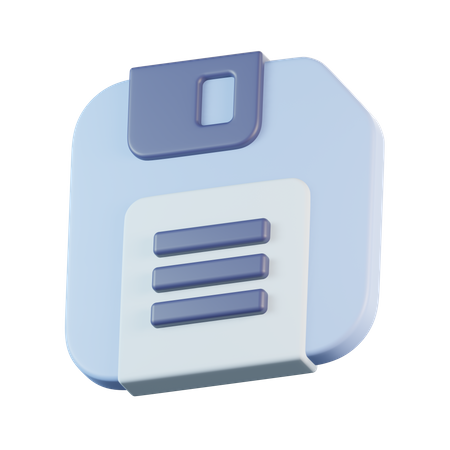 Floppy Disk  3D Icon