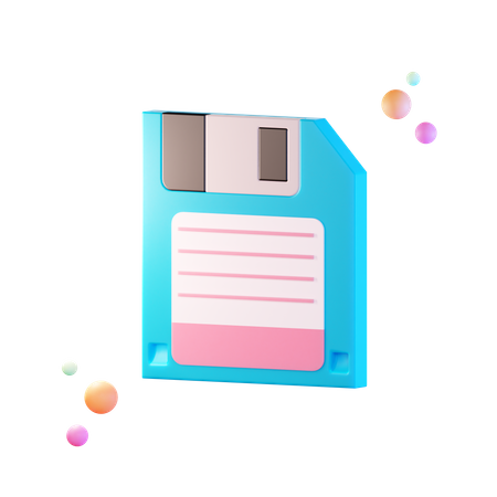 Floppy Disk  3D Illustration