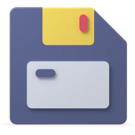 Floppy Disk  3D Illustration