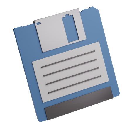 Floppy Disk 3D Illustration