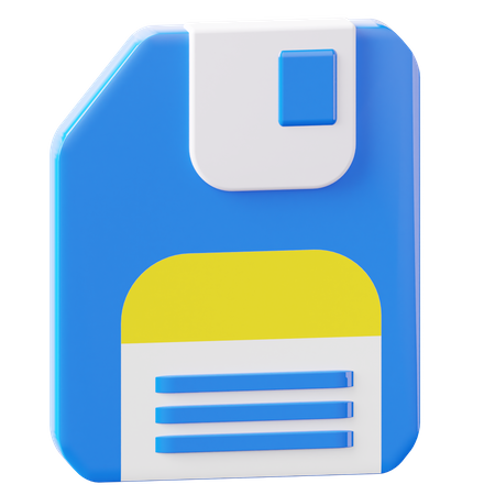 Floppy Disk 3D Icon