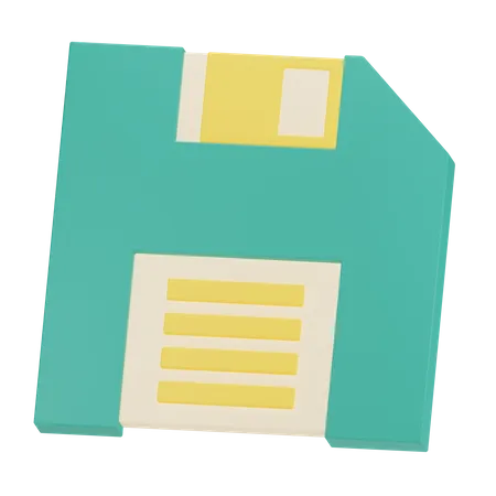 Floppy Disk 3 D Retro 3D Icon