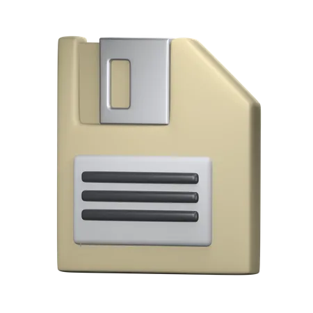 Floppy Disk Retro Electronics 3 D Icon Render 3D Icon