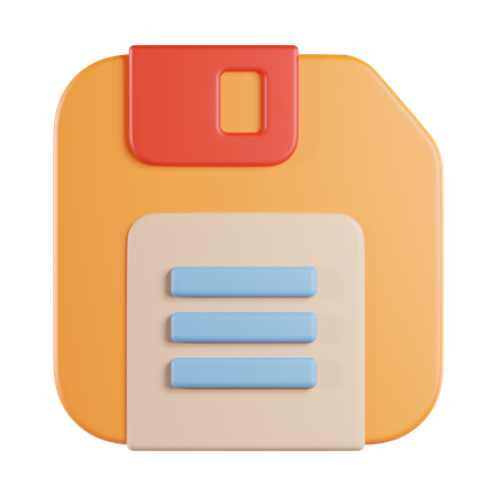 Floppy disk save  3D Icon