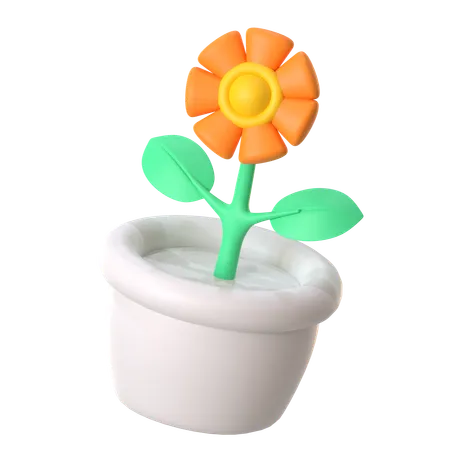 Flor  3D Icon