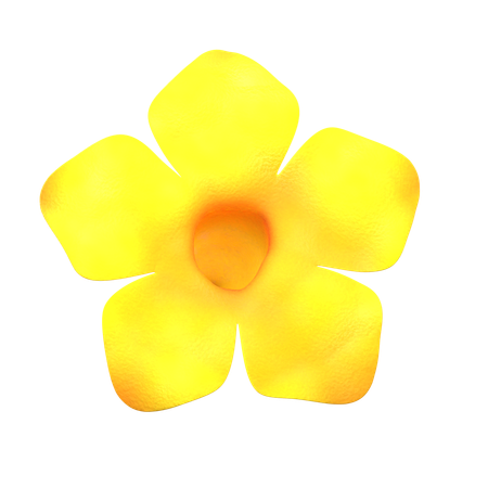 Flor natural amarela  3D Icon
