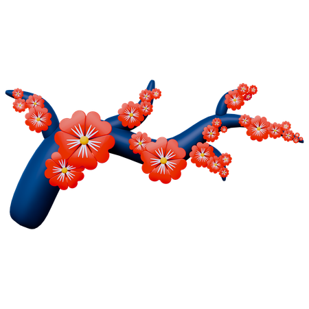 Flor china  3D Icon