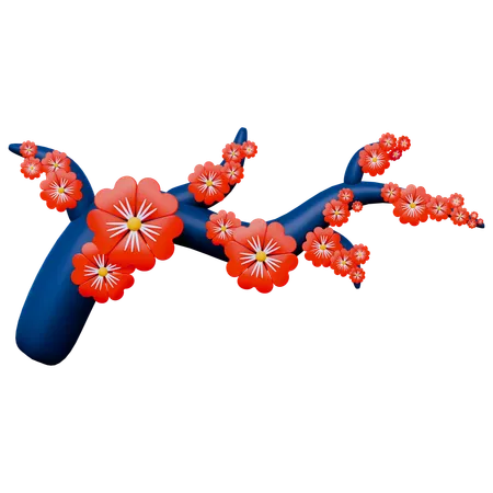 Flor china  3D Icon