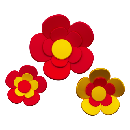 Flor chinesa  3D Icon