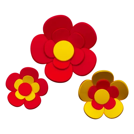 Flor chinesa  3D Icon