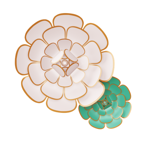 Flor chinesa  3D Icon