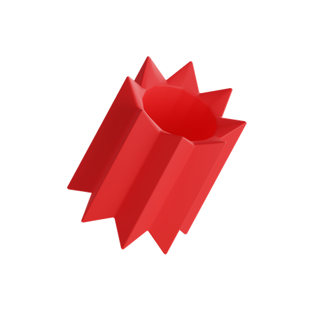 Flor cilíndrica  3D Icon