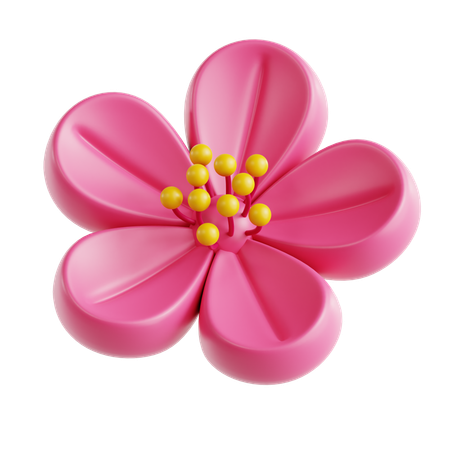 Flor de ameixa  3D Icon