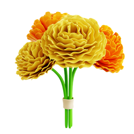 Flor de caléndula  3D Icon