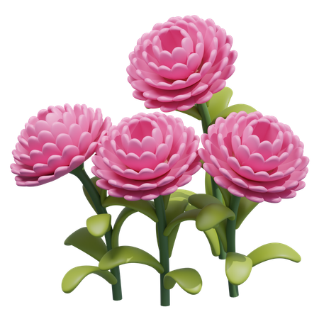 Flor de dalia  3D Icon