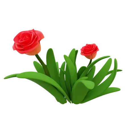 Flor de la hierba  3D Icon