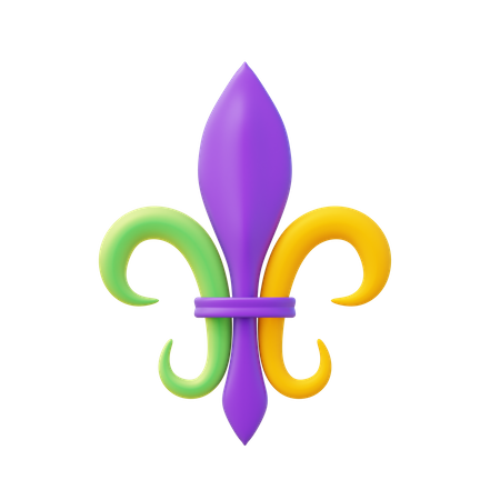Flor de lis  3D Icon