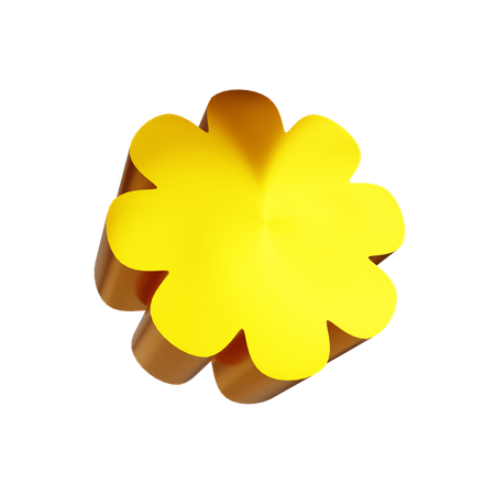 Flor de ouro  3D Icon