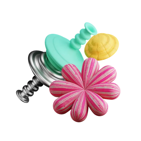 Flor de primavera  3D Icon
