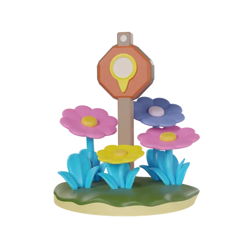 Flor del desierto  3D Icon