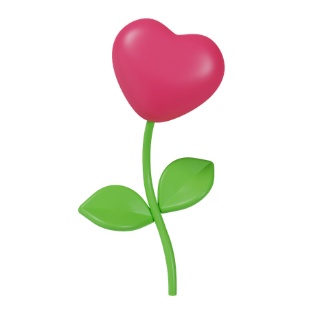 Flor do coração  3D Icon
