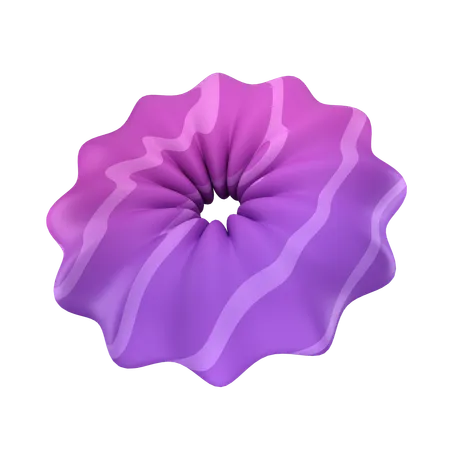 Rosquilla de flores  3D Icon