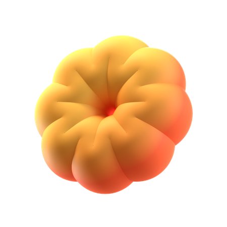 Forma abstracta de donut de flores  3D Icon