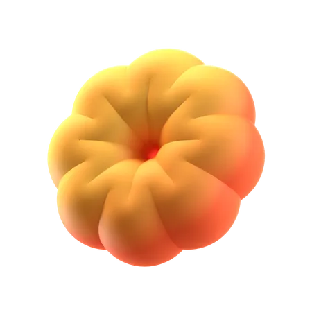 Forma abstracta de donut de flores  3D Icon