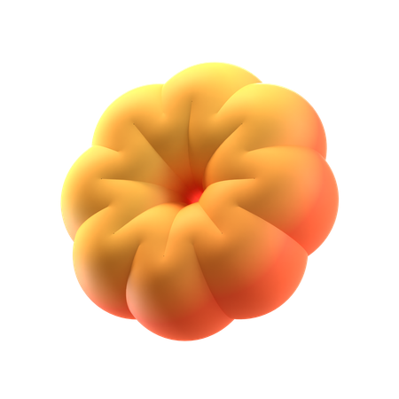 Forma abstrata de donut de flor  3D Icon