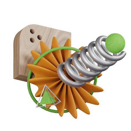 Forma abstracta de flores  3D Icon