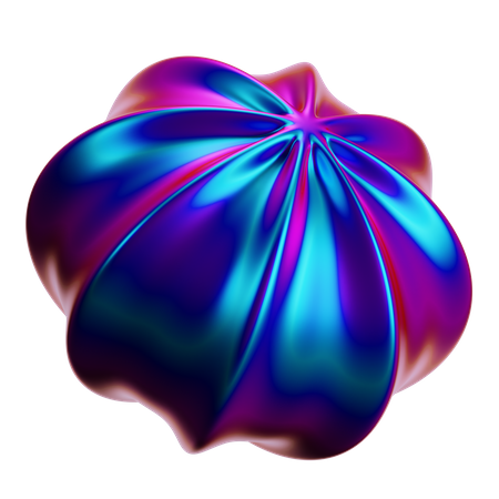 Forma abstracta de flores  3D Icon