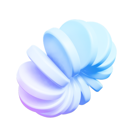 Forma abstracta de flores  3D Icon