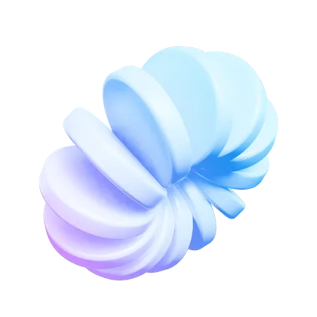 Forma abstracta de flores  3D Icon