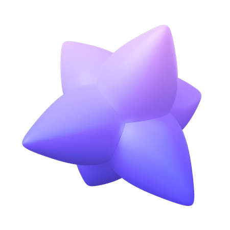 Forma abstracta de flores  3D Icon