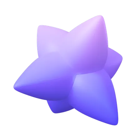 Forma abstracta de flores  3D Icon