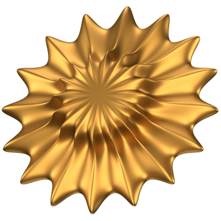 Forma abstracta de flores  3D Icon