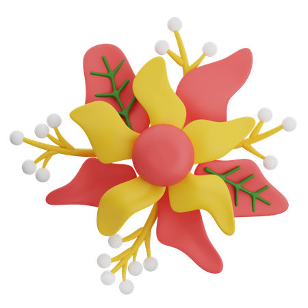 Forma abstrata de flor  3D Icon