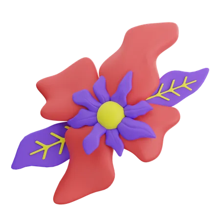 Forma abstrata de flor  3D Icon