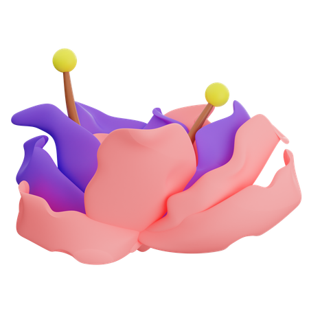 Forma abstrata de flor  3D Icon