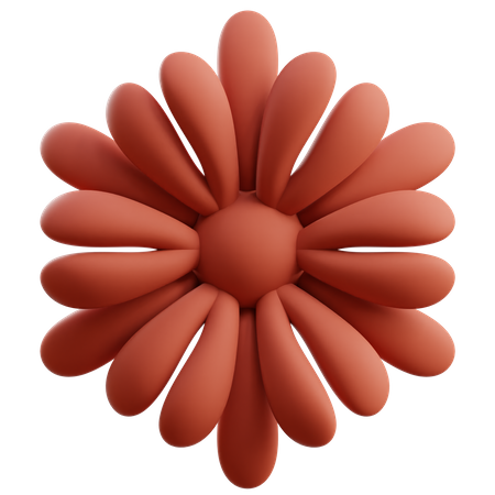 Forma abstrata de flor  3D Icon