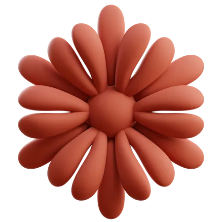 Forma abstrata de flor  3D Icon