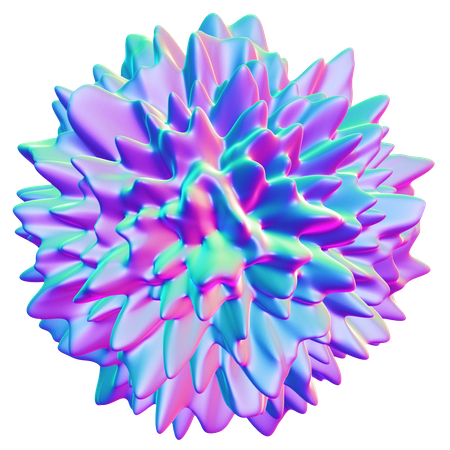 Forma abstrata de flor  3D Icon