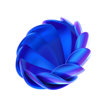 Forma abstrata de flor  3D Icon